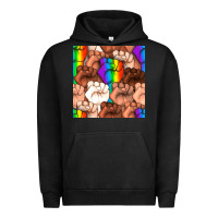 Pigment Black Pride lgbtq fists seamless pattern Urban Hoodie - BundleAndBundleShop