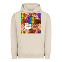 Pigment French Oak Pride lgbtq fists seamless pattern Urban Hoodie - BundleAndBundleShop