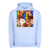 Pigment Grape Ice Pride lgbtq fists seamless pattern Urban Hoodie - BundleAndBundleShop
