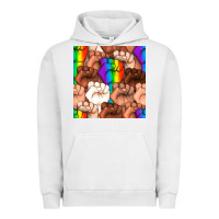 Pigment Lunar Rock Pride lgbtq fists seamless pattern Urban Hoodie - BundleAndBundleShop
