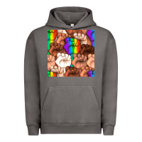 Pigment Tornado Pride lgbtq fists seamless pattern Urban Hoodie - BundleAndBundleShop