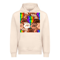 Sandshell Pride lgbtq fists seamless pattern Urban Hoodie - BundleAndBundleShop