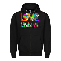 Black love is love Zipper Hoodie - HRA Design Shop