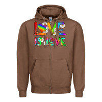 Chestnut love is love Zipper Hoodie - HRA Design Shop