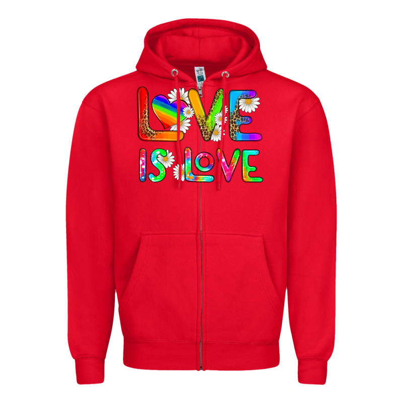 Love Is Love Zipper Hoodie by HRA Design Shop | Teevron