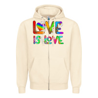 Sandshell love is love Zipper Hoodie - HRA Design Shop