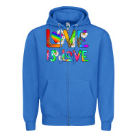 True Royal love is love Zipper Hoodie - HRA Design Shop