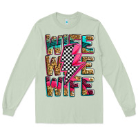 Matcha race wife wife wife lightningbolt Long Sleeve Tee - Zillion Design Studio