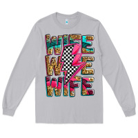 Moon Dust race wife wife wife lightningbolt Long Sleeve Tee - Zillion Design Studio