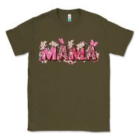 Army Green pink flowers mama Classic Tee - Zillion Design Studio