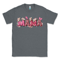 Charcoal Heather pink flowers mama Classic Tee - Zillion Design Studio