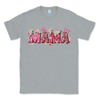 Heather Grey pink flowers mama Classic Tee - Zillion Design Studio
