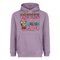 Lavender coffee gives me nurse power Heavyweight Hoodie - AdoDesignShop