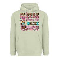 Matcha coffee gives me nurse power Heavyweight Hoodie - AdoDesignShop