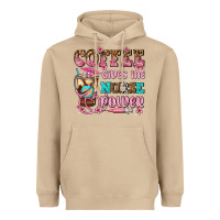 Mushroom coffee gives me nurse power Heavyweight Hoodie - AdoDesignShop