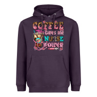 Plum coffee gives me nurse power Heavyweight Hoodie - AdoDesignShop