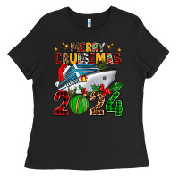 Black merry cruisemas 2024 Ladies Tee - AdoDesignShop