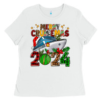White merry cruisemas 2024 Ladies Tee - AdoDesignShop