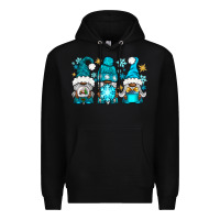Black winter afro gnomies Premium Hoodie - NancyCooperArtShop