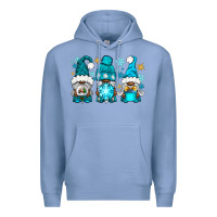 Colony Blue winter afro gnomies Premium Hoodie - NancyCooperArtShop