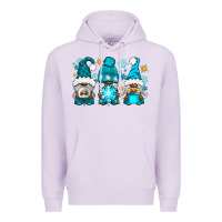 Lilac winter afro gnomies Premium Hoodie - NancyCooperArtShop