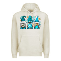 Oatmeal Heather winter afro gnomies Premium Hoodie - NancyCooperArtShop