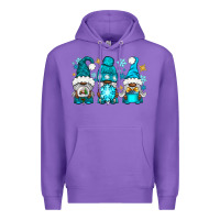 Purple winter afro gnomies Premium Hoodie - NancyCooperArtShop