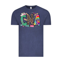 Vintage Denim cna nurse tie dye leopard Vintage Tee - RanaPortraitStore