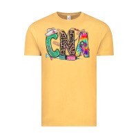 Vintage Mustard cna nurse tie dye leopard Vintage Tee - RanaPortraitStore