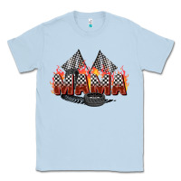 Dusty Blue race mama Classic Tee - Zillion Design Studio