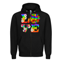 Black love and sunflower Zipper Hoodie - HRA Design Shop
