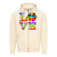 Sandshell love and sunflower Zipper Hoodie - HRA Design Shop