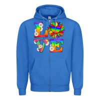 True Royal love and sunflower Zipper Hoodie - HRA Design Shop