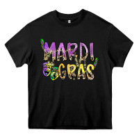 Black mardi gras Heavy Core Tee - SublimationCraftShop
