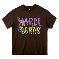 Chocolate Brown mardi gras Heavy Core Tee - SublimationCraftShop