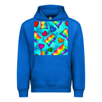 Cobalt Pride lgbtq flags and leopard seamless pattern Urban Hoodie - BundleAndBundleShop