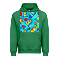 Emerald Pride lgbtq flags and leopard seamless pattern Urban Hoodie - BundleAndBundleShop
