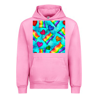 Fuchsia Pink Pride lgbtq flags and leopard seamless pattern Urban Hoodie - BundleAndBundleShop