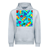 Heather Grey Pride lgbtq flags and leopard seamless pattern Urban Hoodie - BundleAndBundleShop
