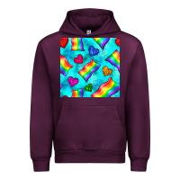 Mauve Wine Pride lgbtq flags and leopard seamless pattern Urban Hoodie - BundleAndBundleShop