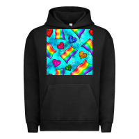 Pigment Black Pride lgbtq flags and leopard seamless pattern Urban Hoodie - BundleAndBundleShop
