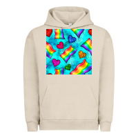 Pigment French Oak Pride lgbtq flags and leopard seamless pattern Urban Hoodie - BundleAndBundleShop