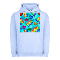 Pigment Grape Ice Pride lgbtq flags and leopard seamless pattern Urban Hoodie - BundleAndBundleShop