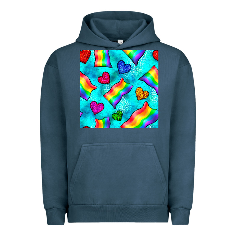 Pride Lgbtq Flags And Leopard Seamless Pattern Urban Hoodie by BundleAndBundleShop | Teevron