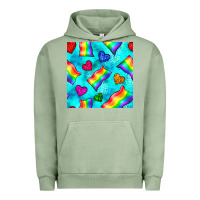 Pigment Oil Green Pride lgbtq flags and leopard seamless pattern Urban Hoodie - BundleAndBundleShop