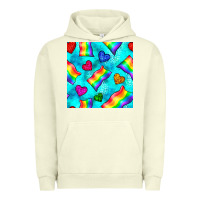 Pigment Pistachio Pride lgbtq flags and leopard seamless pattern Urban Hoodie - BundleAndBundleShop