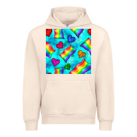 Sandshell Pride lgbtq flags and leopard seamless pattern Urban Hoodie - BundleAndBundleShop