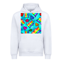 White Pride lgbtq flags and leopard seamless pattern Urban Hoodie - BundleAndBundleShop