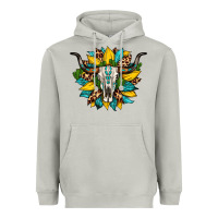 Moon Dust bull skull gemstone cactus leopard sunflower Heavyweight Hoodie - Artiststas
