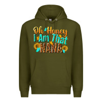 Army Green oh honey i am that nana Premium Hoodie - NancyCooperArtShop
